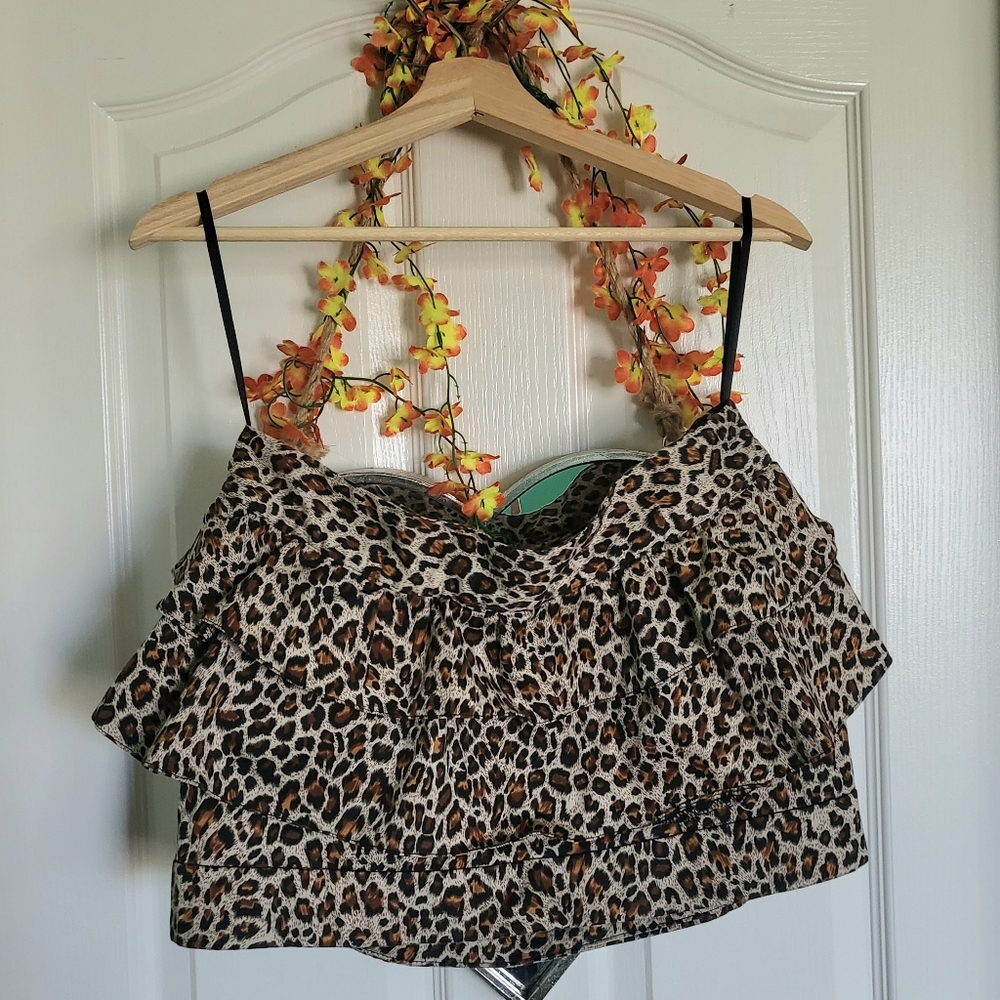 Ruffly Better B. Leopard Mini Skirt